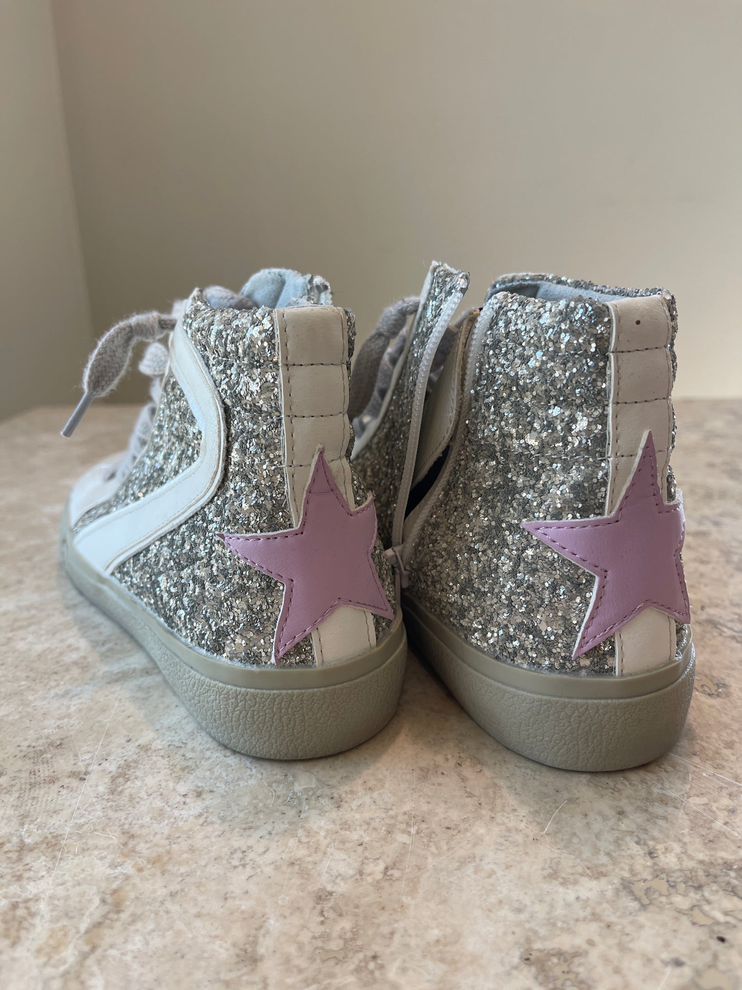 6.5 Shu Shop Rooney Pearl Glitter High Top
