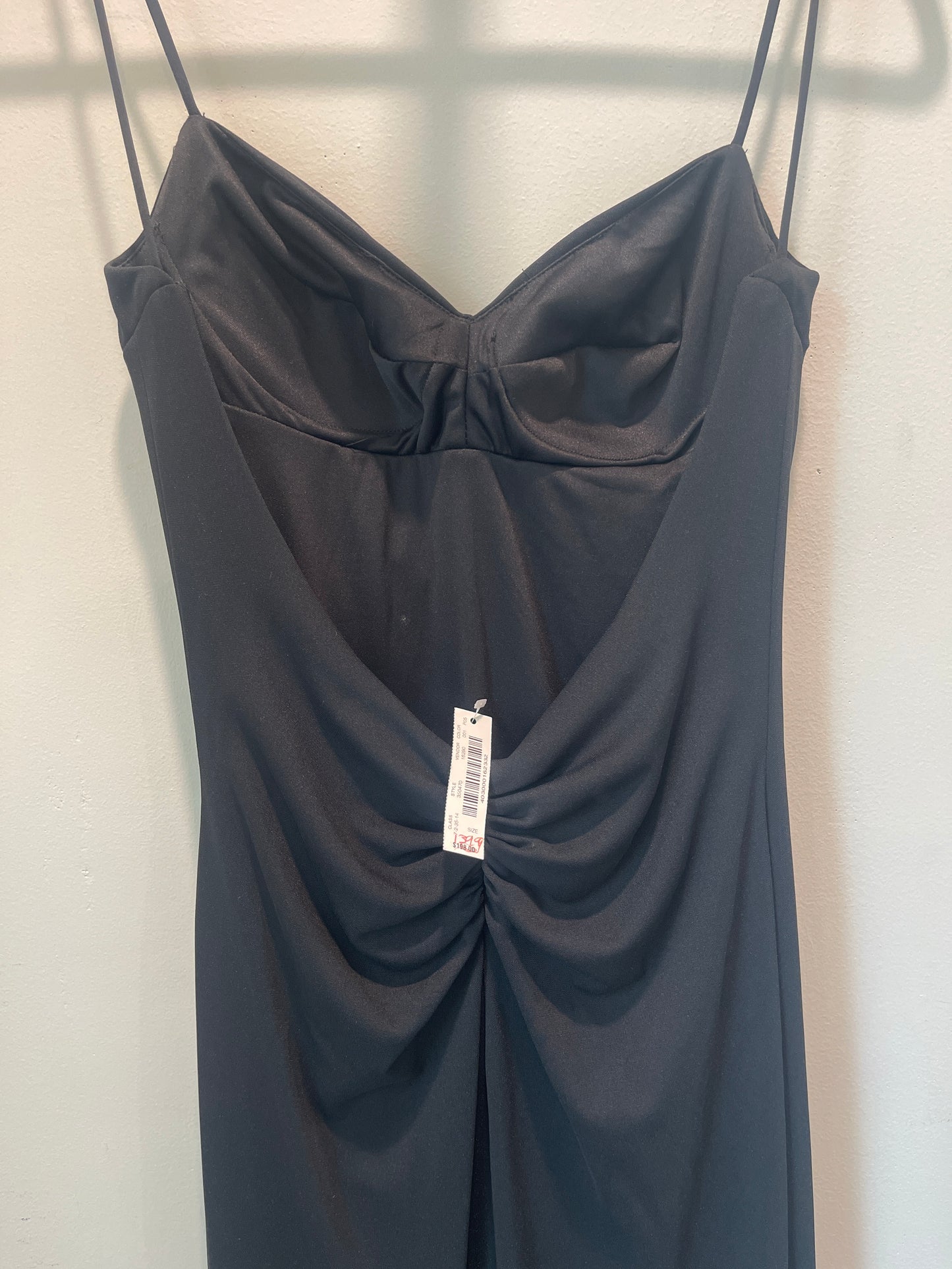 4 White House Black Market Black Ruched Formal Dress