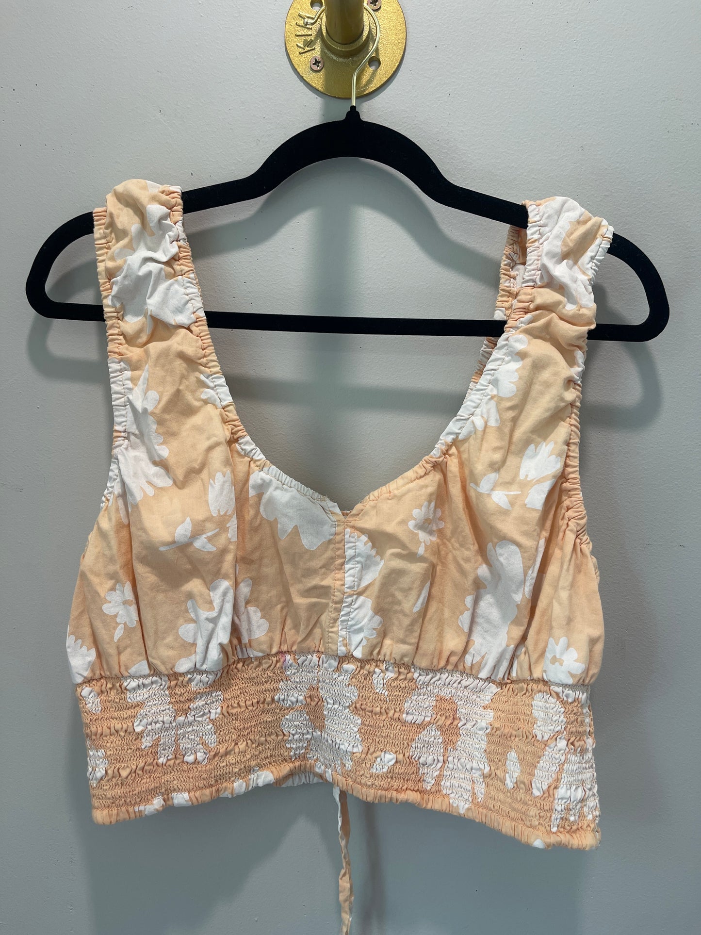 XL American Eagle Peach Floral Crop