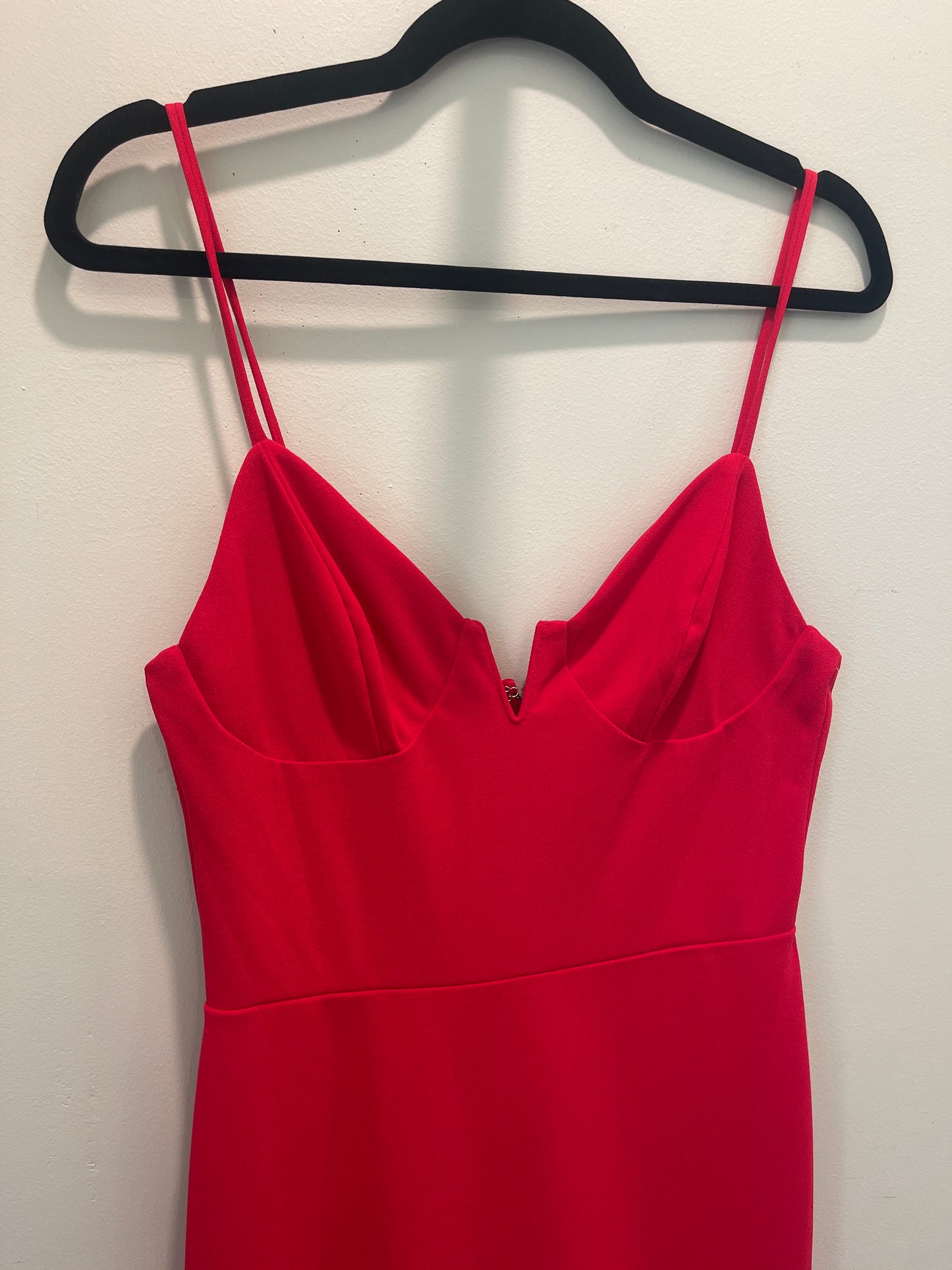 7 City Triangles Red Evening Drwss