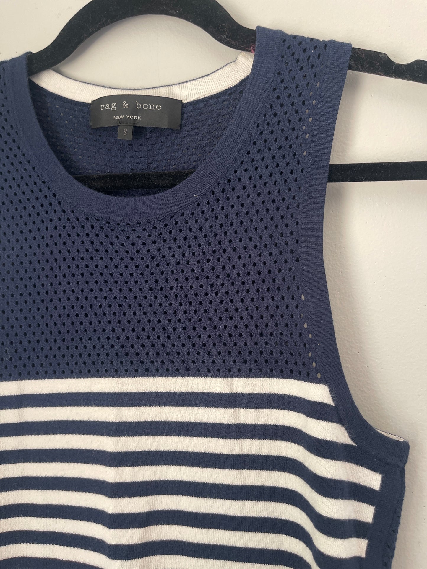 S Rag & Bone Nautical Stripe Mini Dress