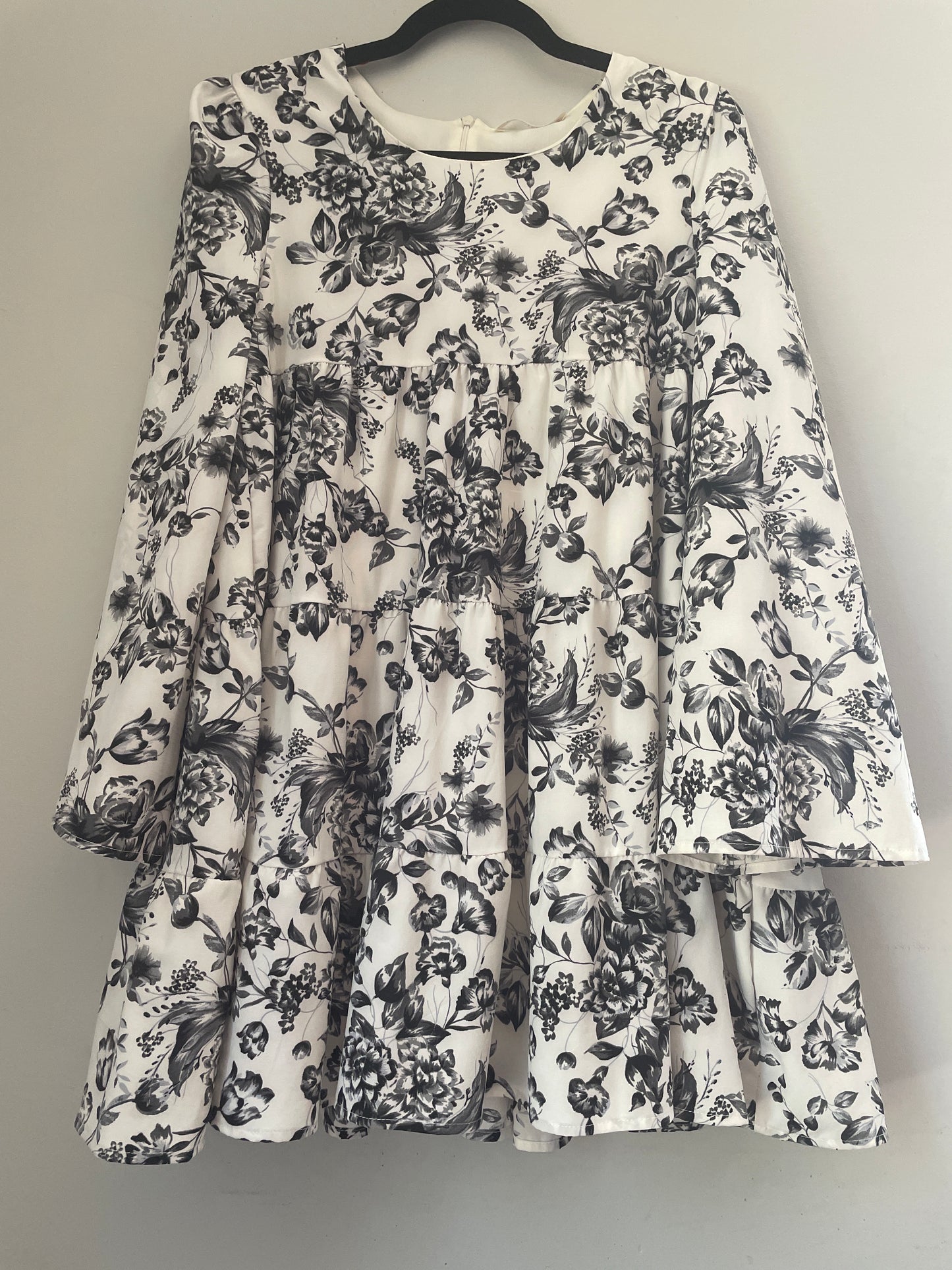 S Black Floral Dress