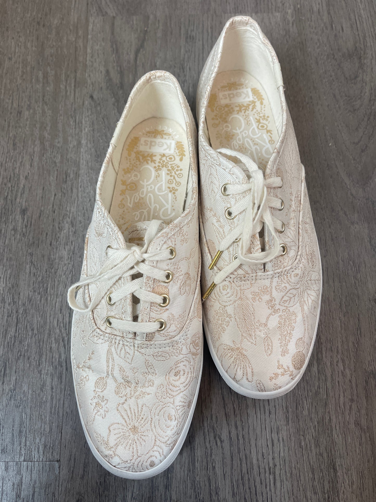 8 Keds Rifle Paper Co Gold Floral