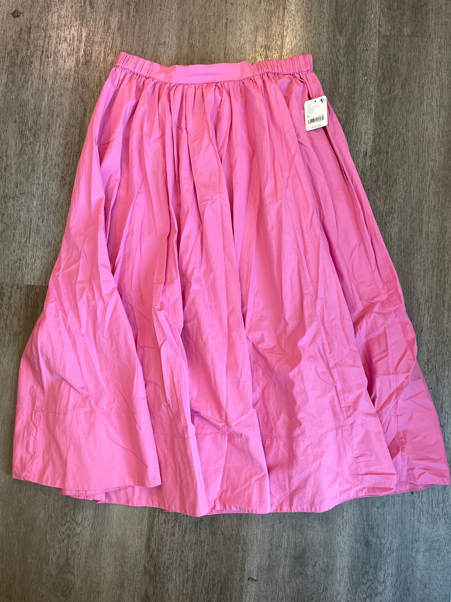 M NWT Free People Lowen Pink Midi Skirt