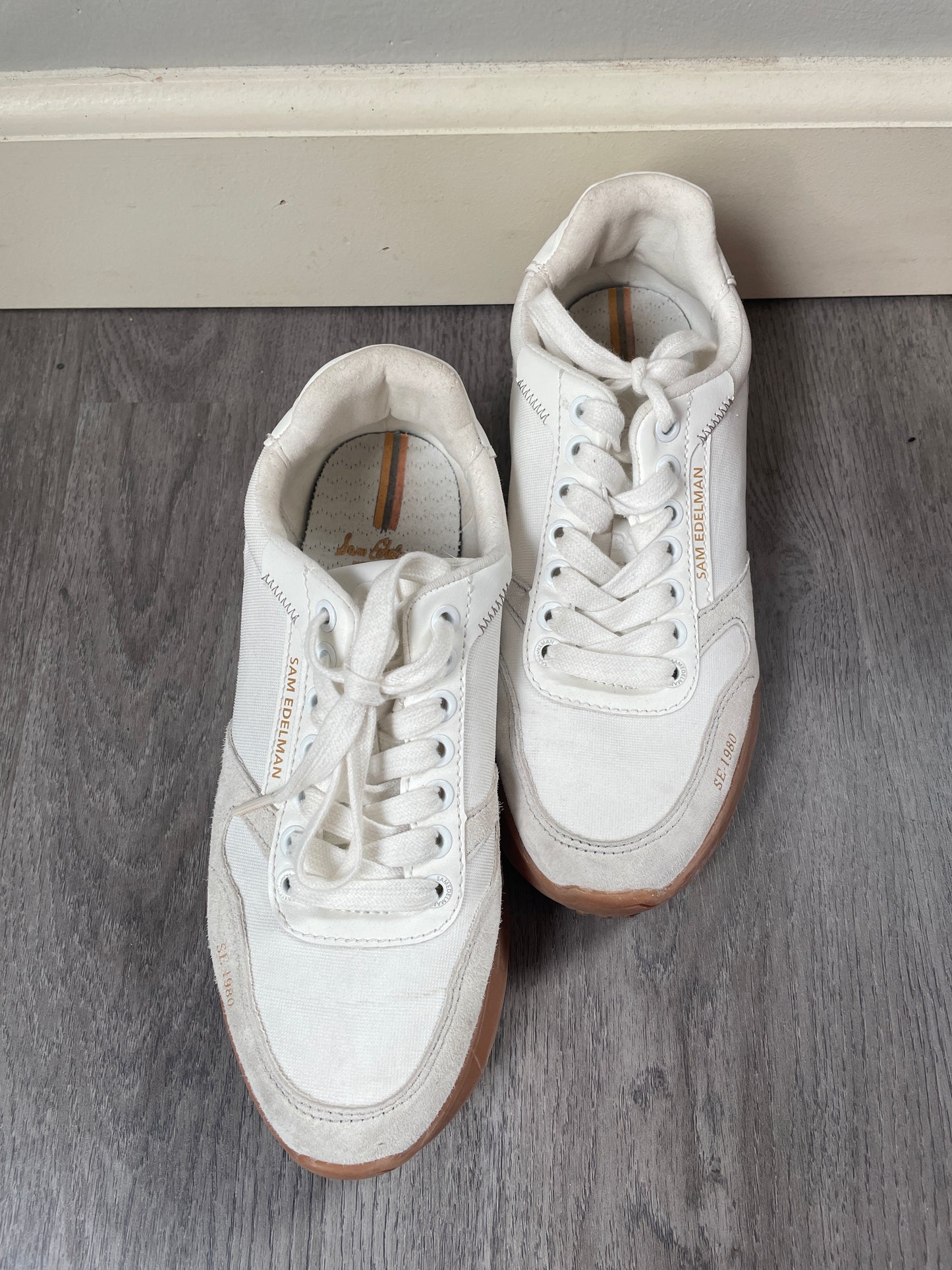 7.5 Sam Edelman White Sneaker