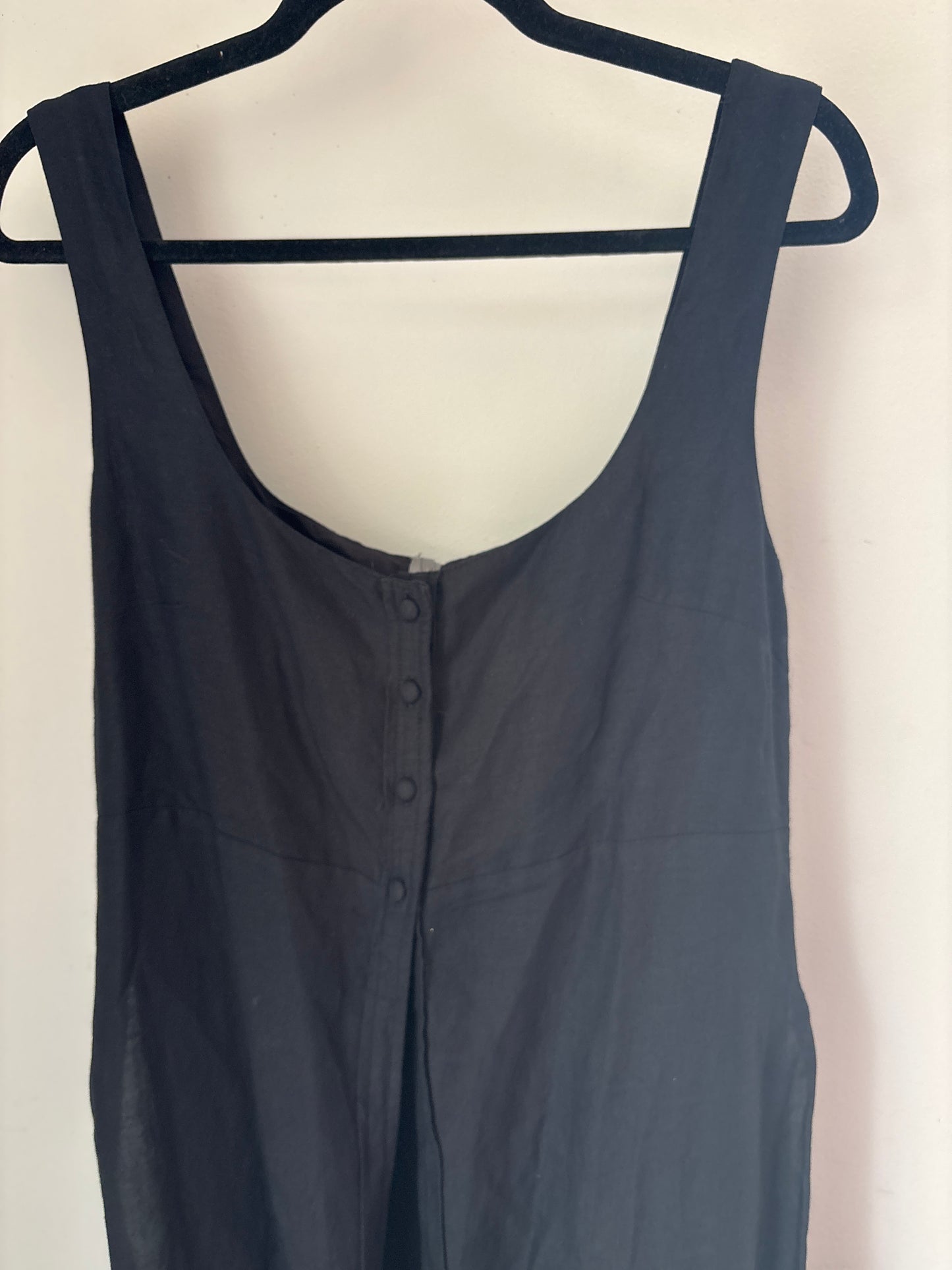 M Anthropology Linen Open Front Long Vest