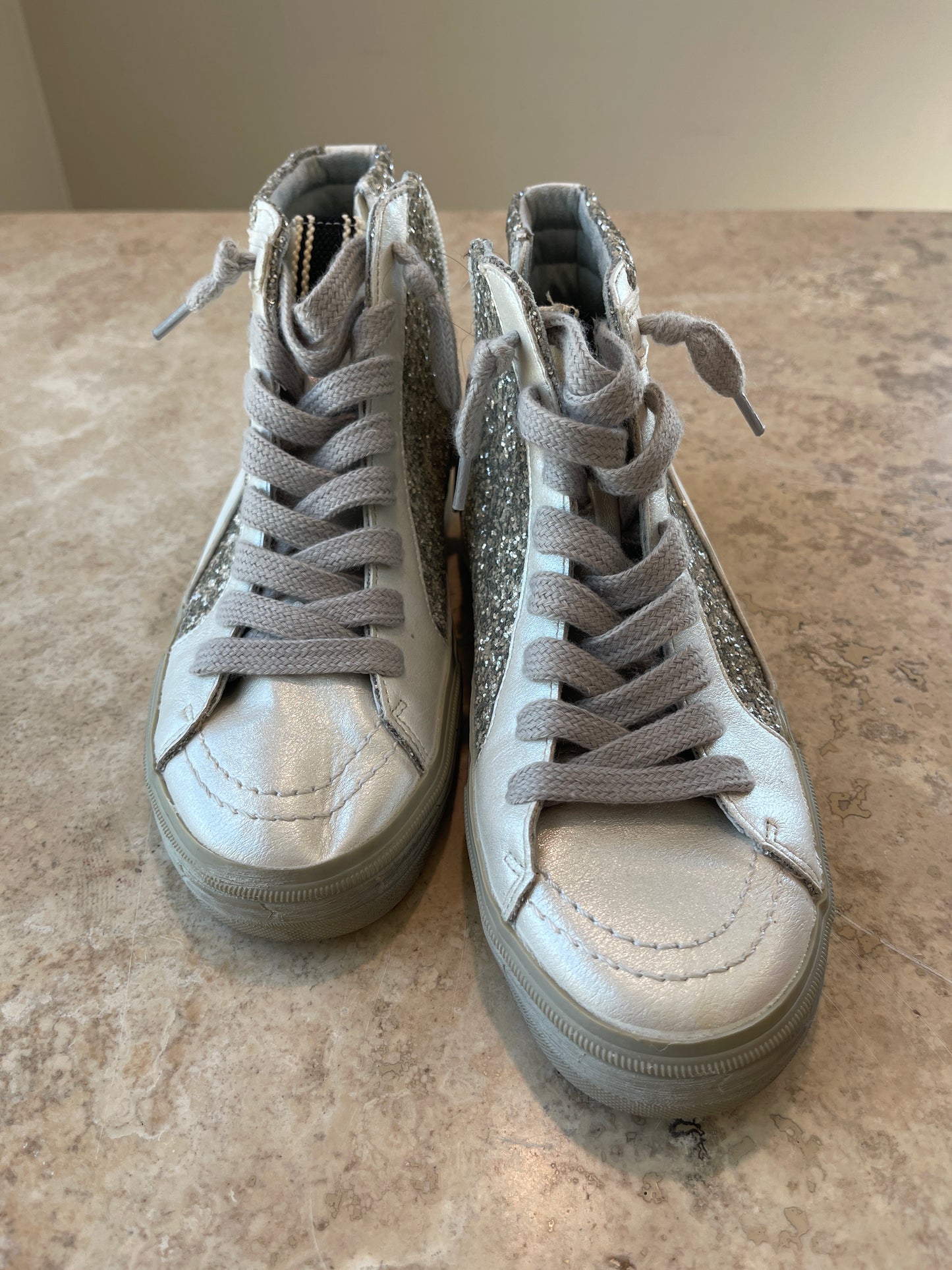 6.5 Shu Shop Rooney Pearl Glitter High Top