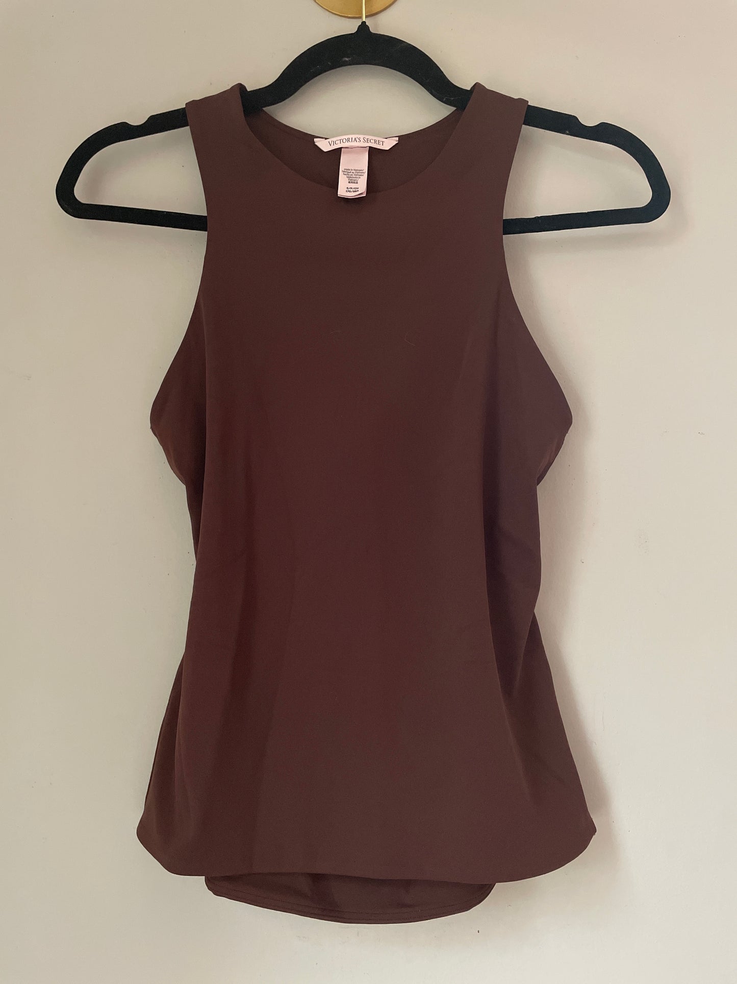 S Victoria’s Secret Chocolate Bodywear Racer Tank