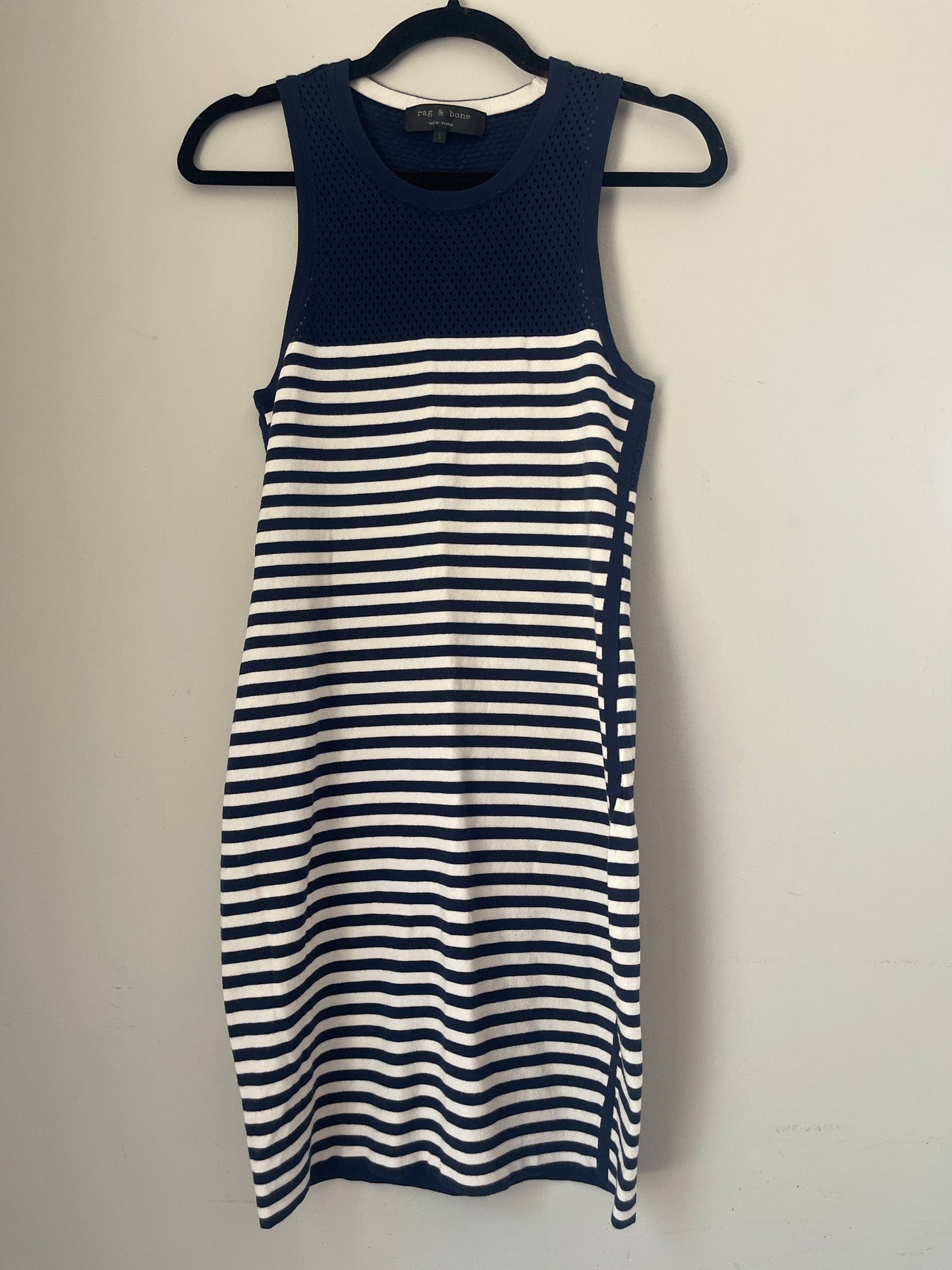 S Rag & Bone Nautical Stripe Mini Dress
