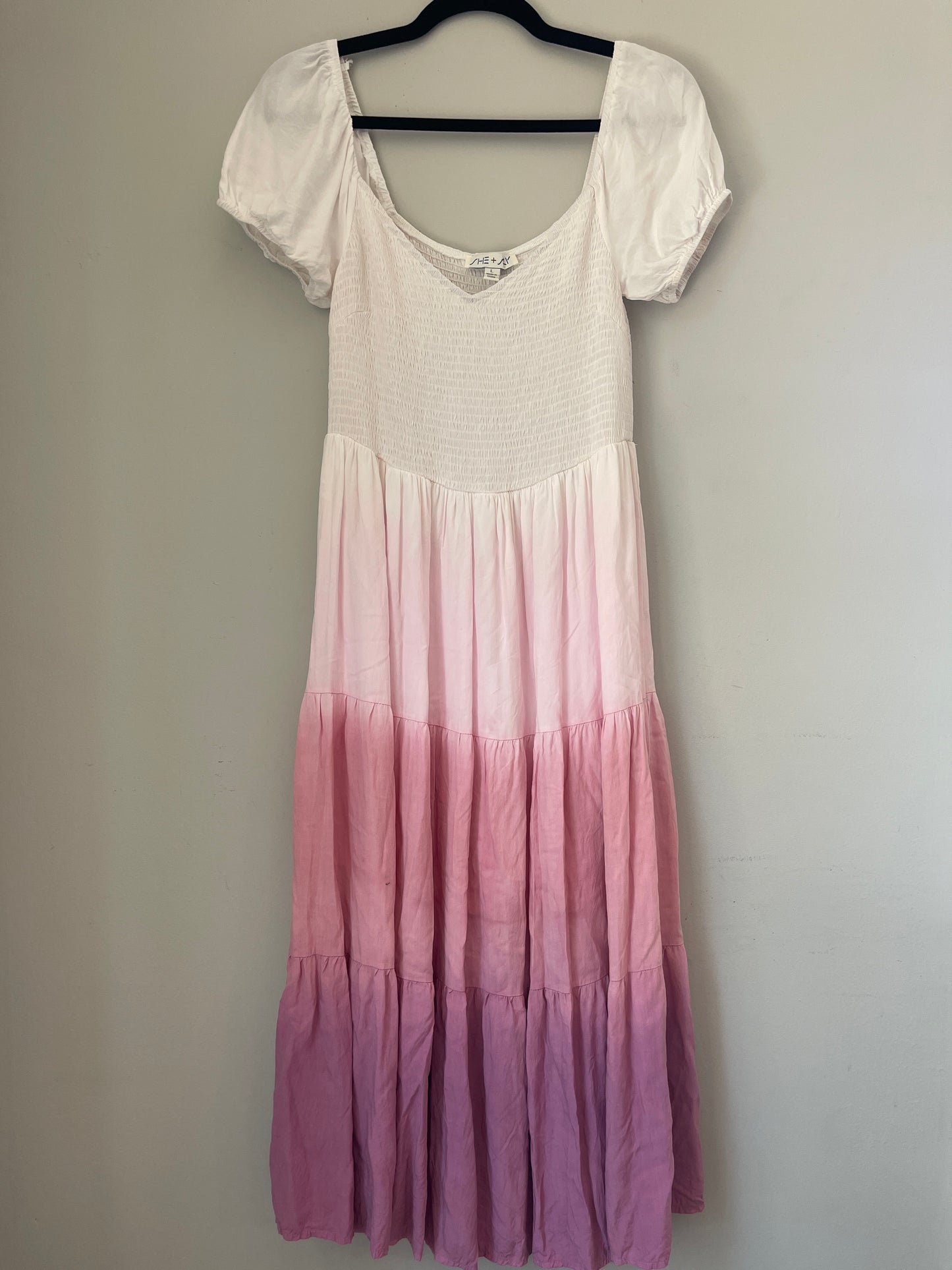 L She + Sky Pink Ombré Maxi