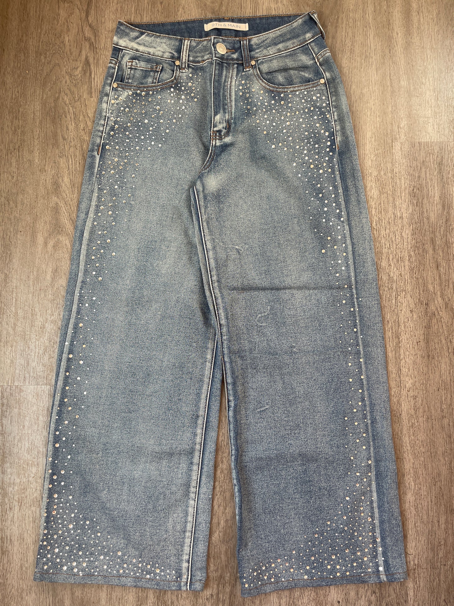 4 9th & Main Bling Wide Leg Jean