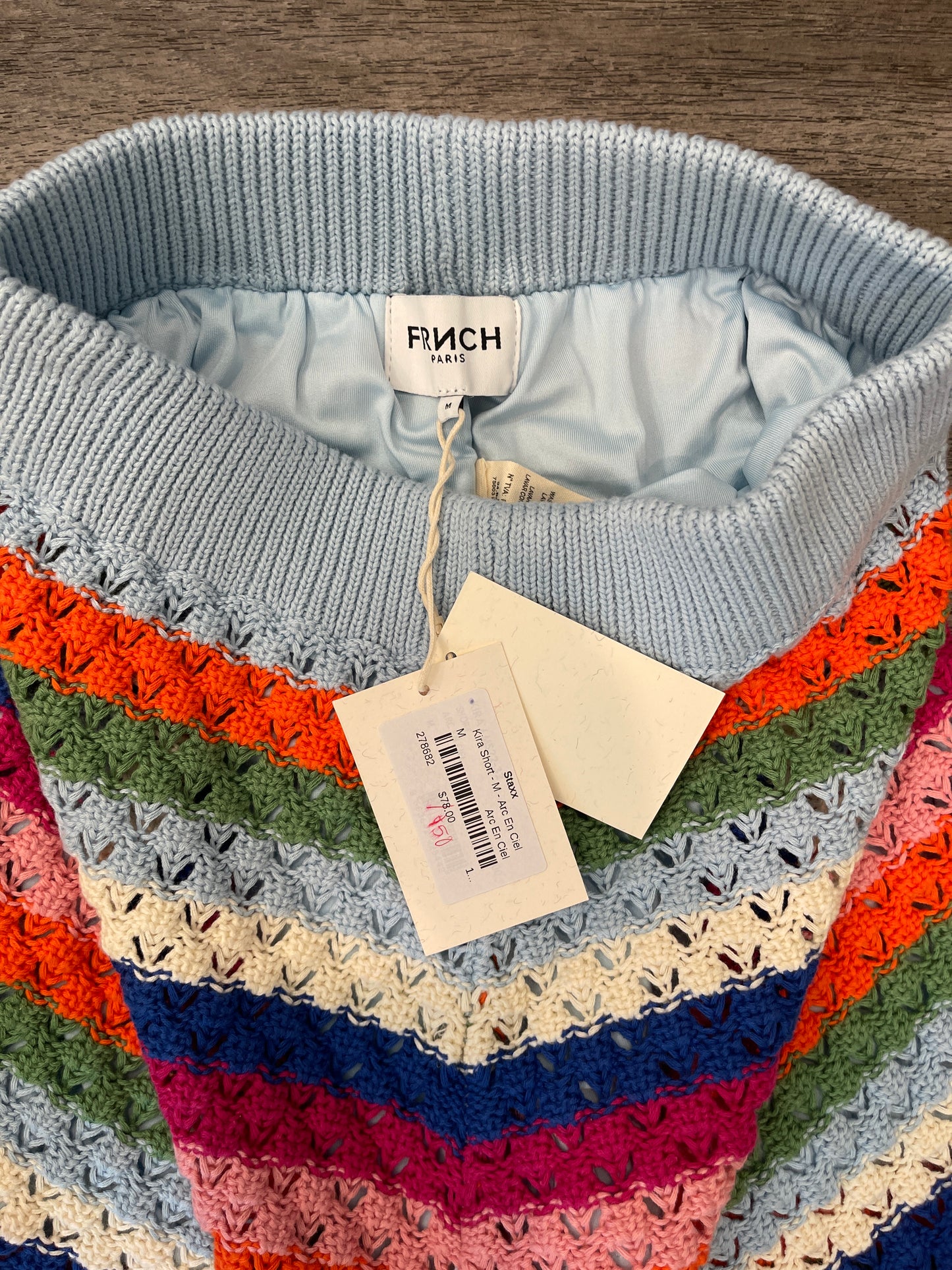 M NEW FRNCH Crochet Short