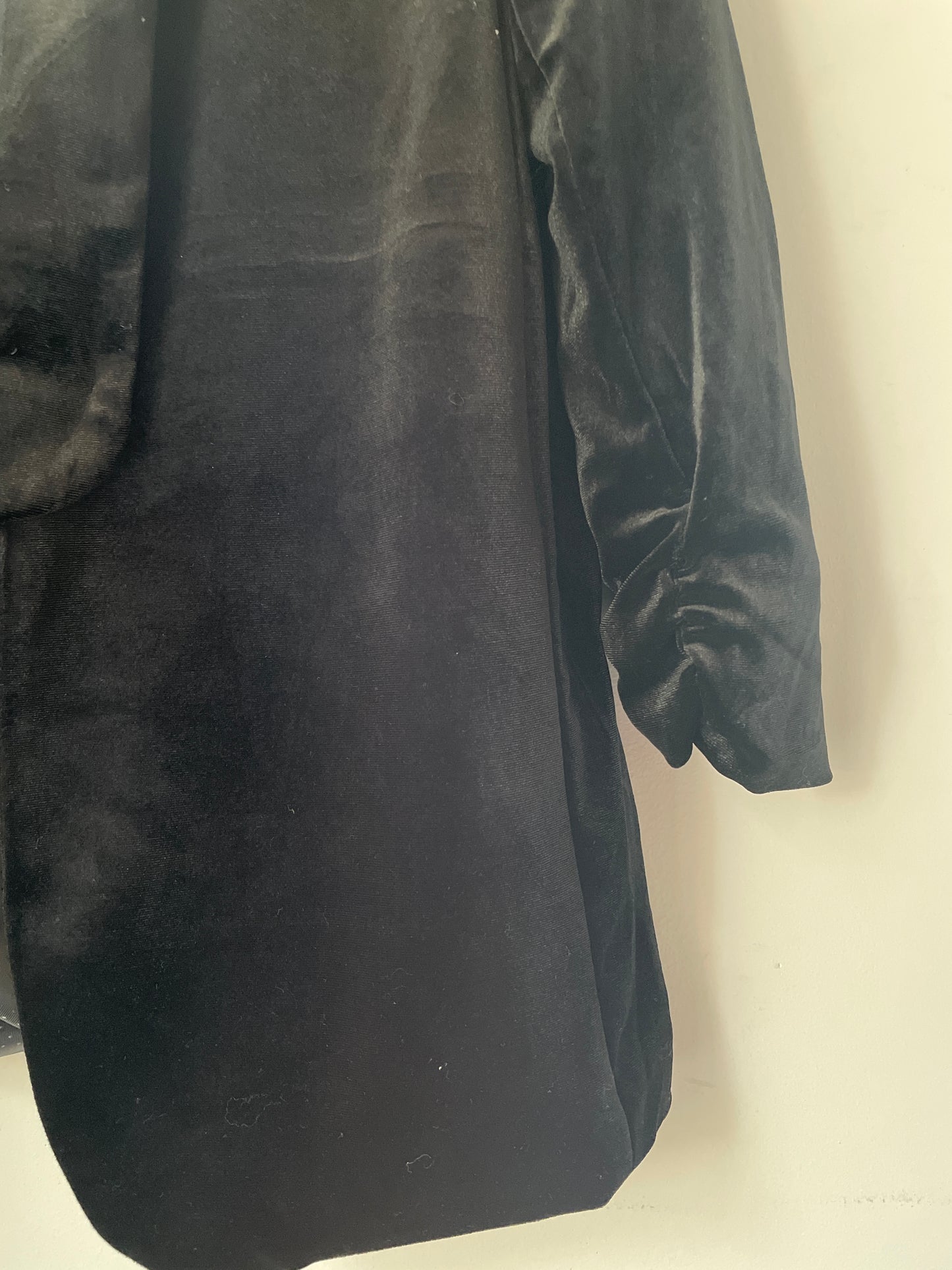 S Black Velour Blazer