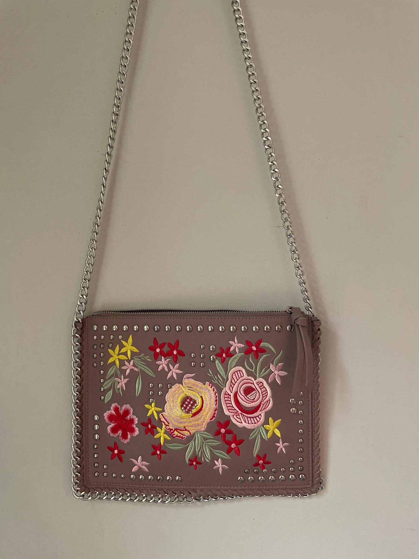 Urban Expressions Floral + Studded Crossbody