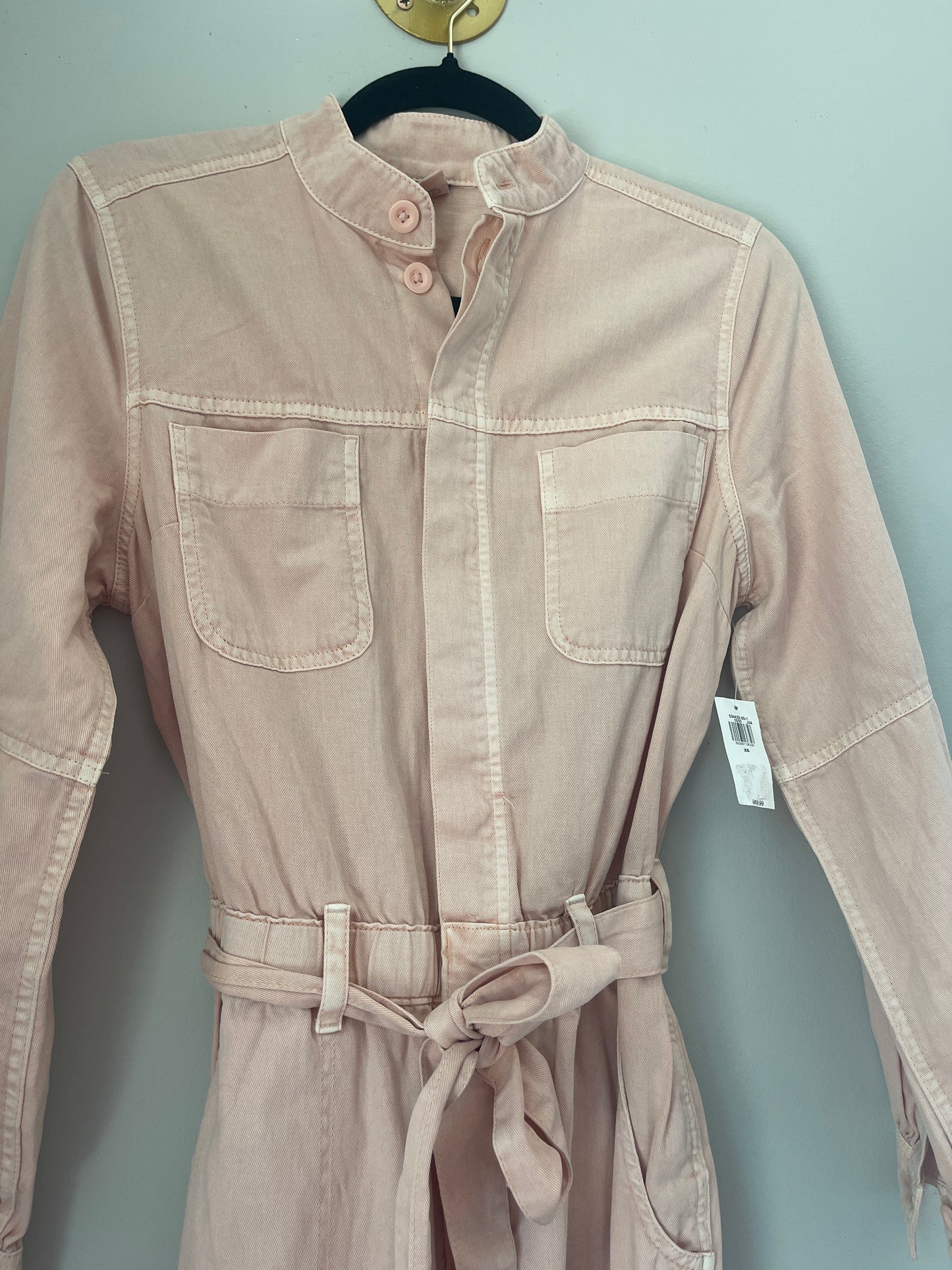 XS NWT Old Navy Pink Utility Jumpsuit