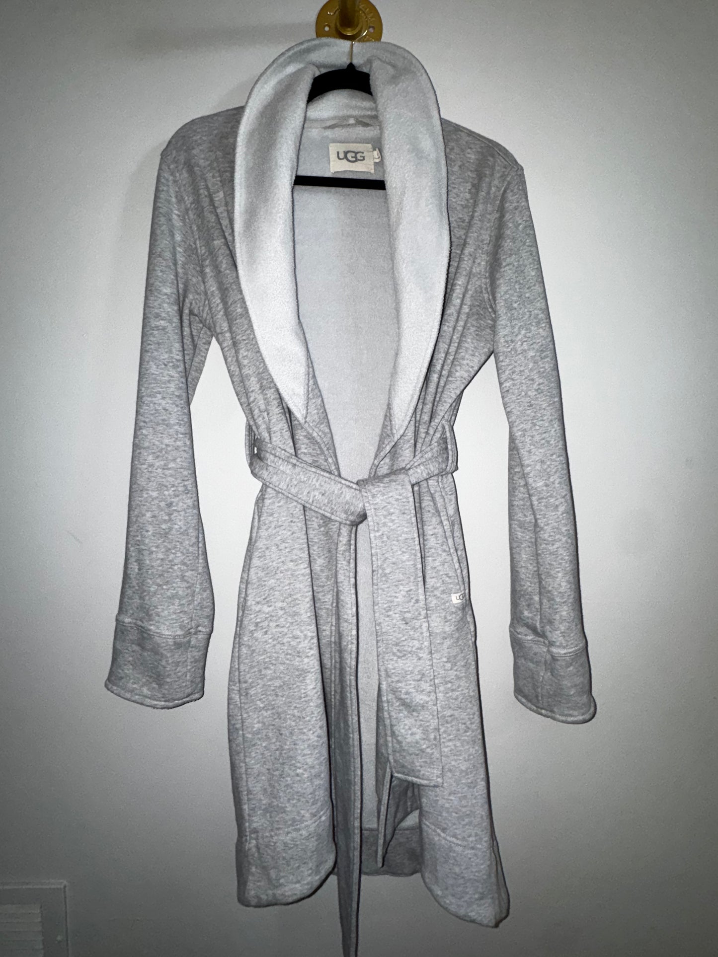 S UGG Duffield II or double-knit fleece robe