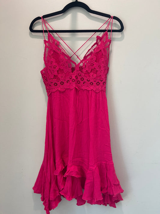 S Free People Adella Slip Dress Pink