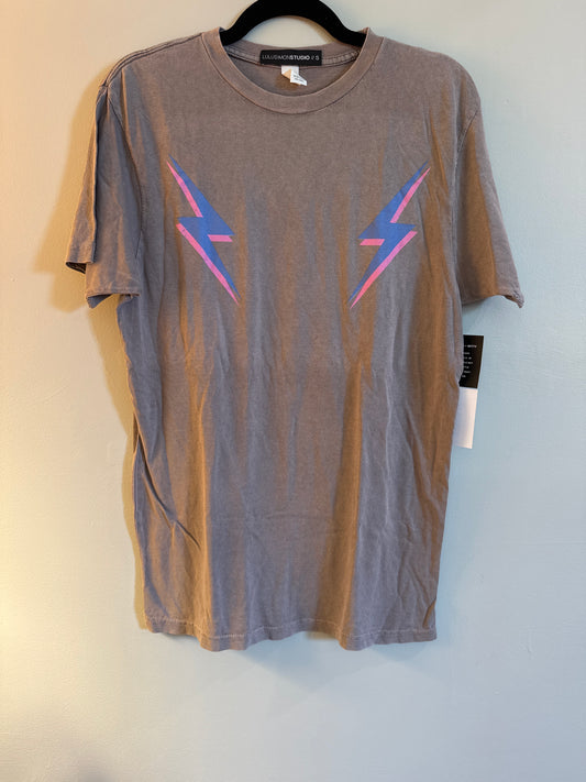 S NWT LuLu Simon Studio Lightning Bolt Tee
