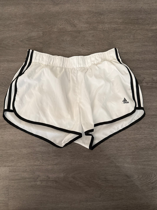 XL Adidas White and Black Shorts