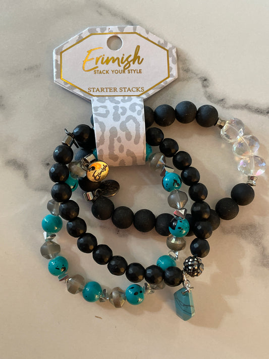 Erimish Black + Teal Startee Stack
