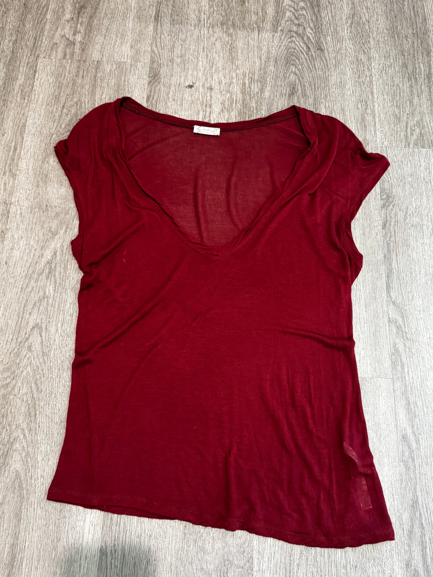 L Free People Sheer-ish Tee