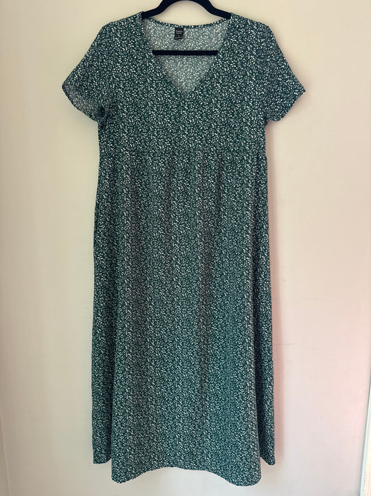 S Emery Rose Green Printed Dress