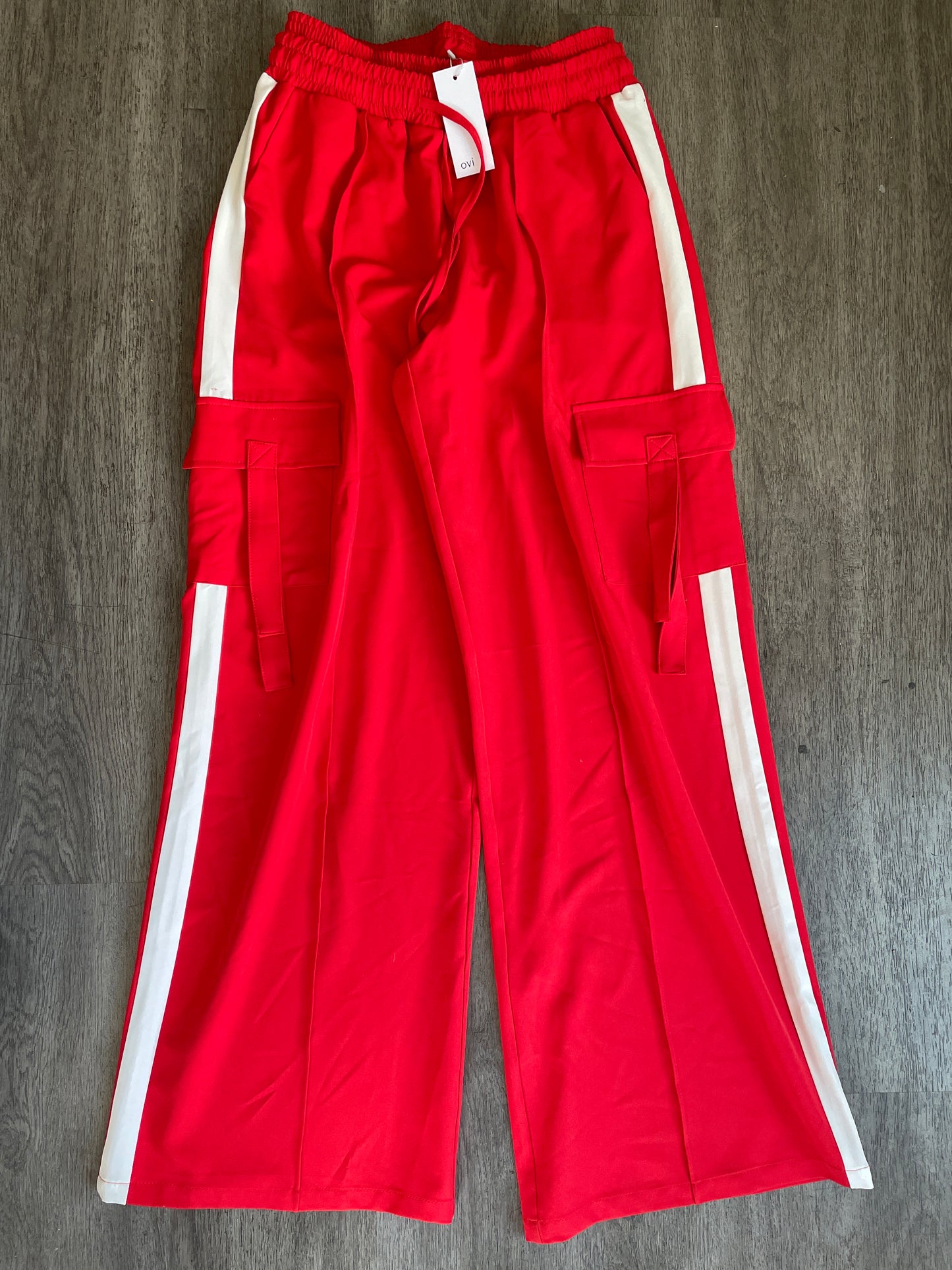 L NWT ovi Red Track Pant