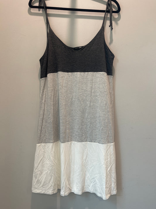 S PaperMoon Gray + White Dress