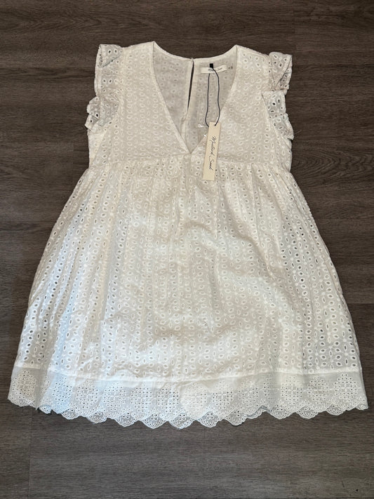 M NWT Mustard Seed Eyelet Ruffle Sleeve Dress