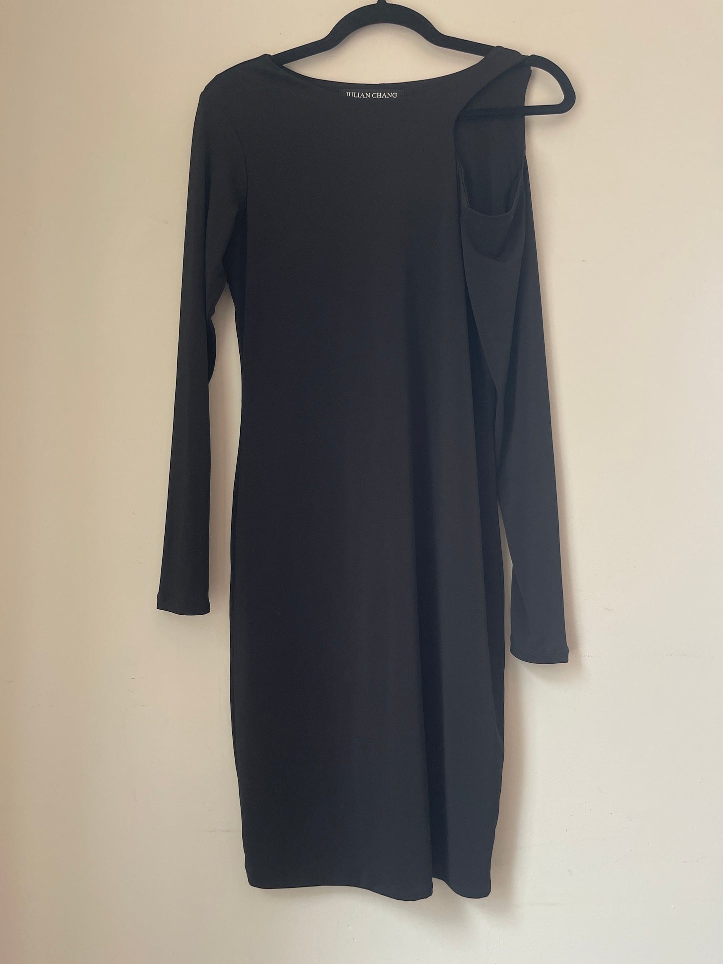S NWT Julian Chang Black Dress