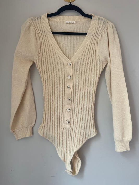 M/L Cable Knit Bodysuit