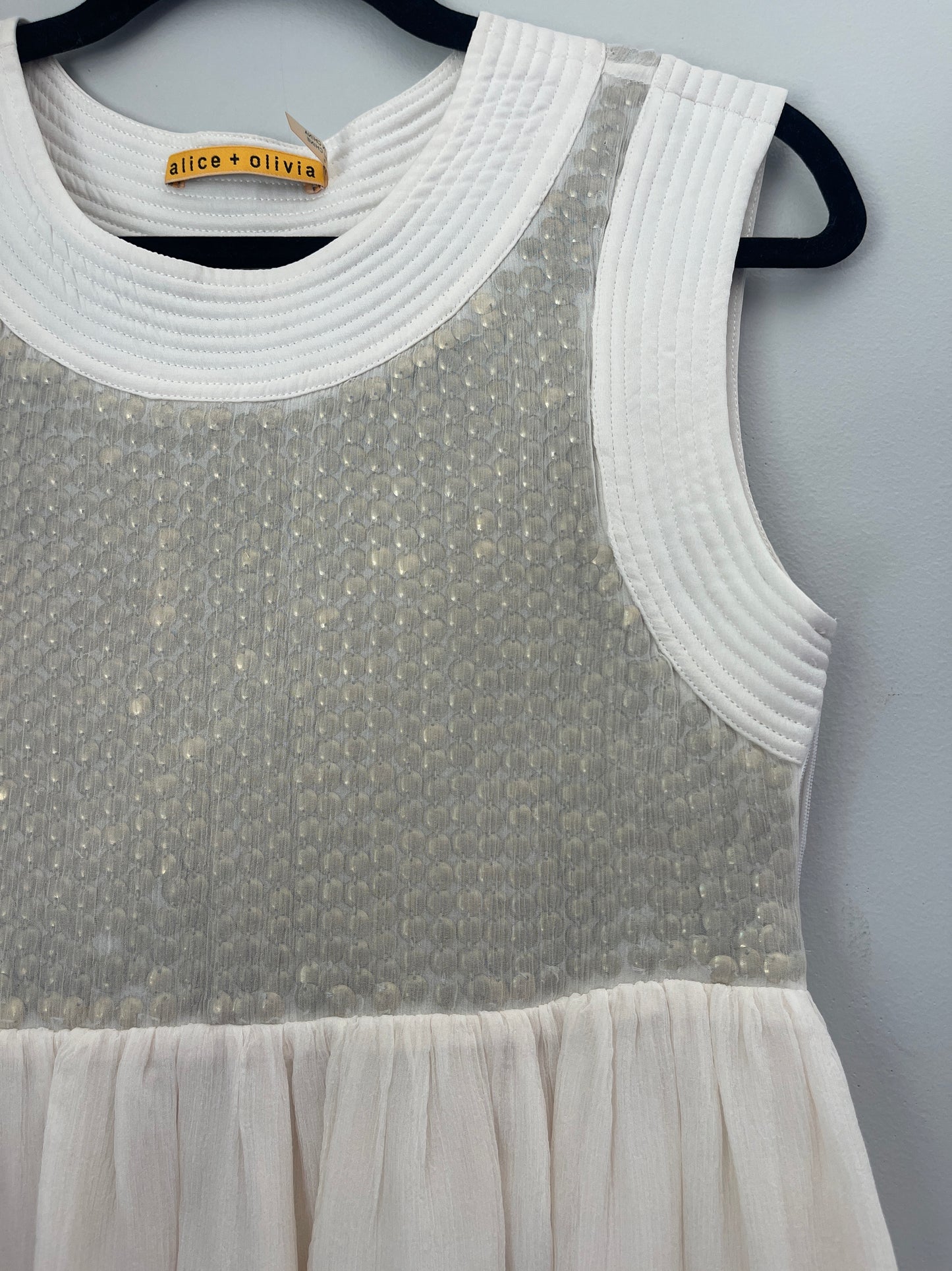 S Alice + Olivia Sequined Midi Dress