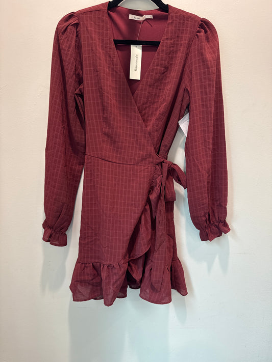 S NWT Mi Ami Francesca’s Long Sleeve Maroon Dress