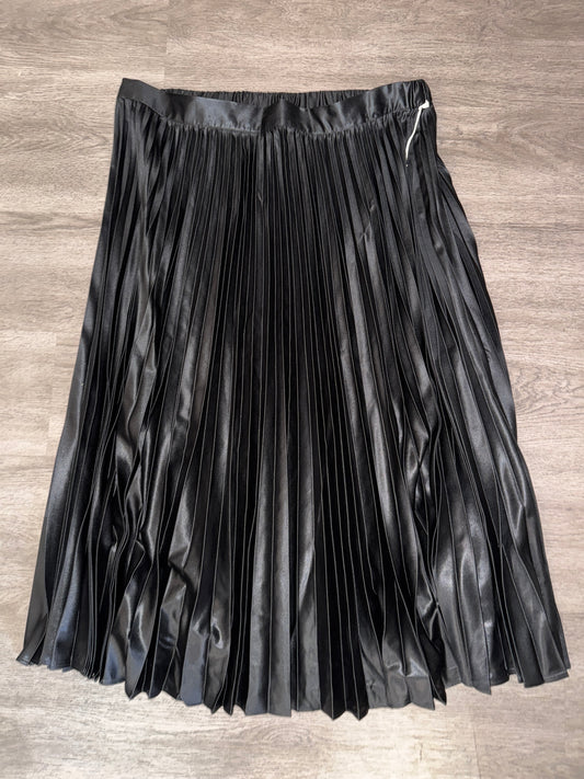 XL Free Assembly Black Pleated Maxi Skirt