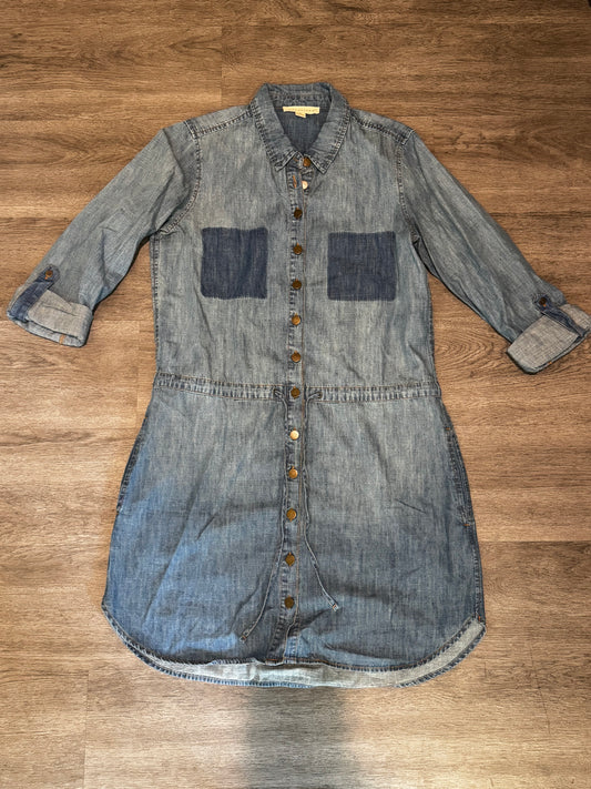 M LOVESTITCH Denim Mini Shirt Dress