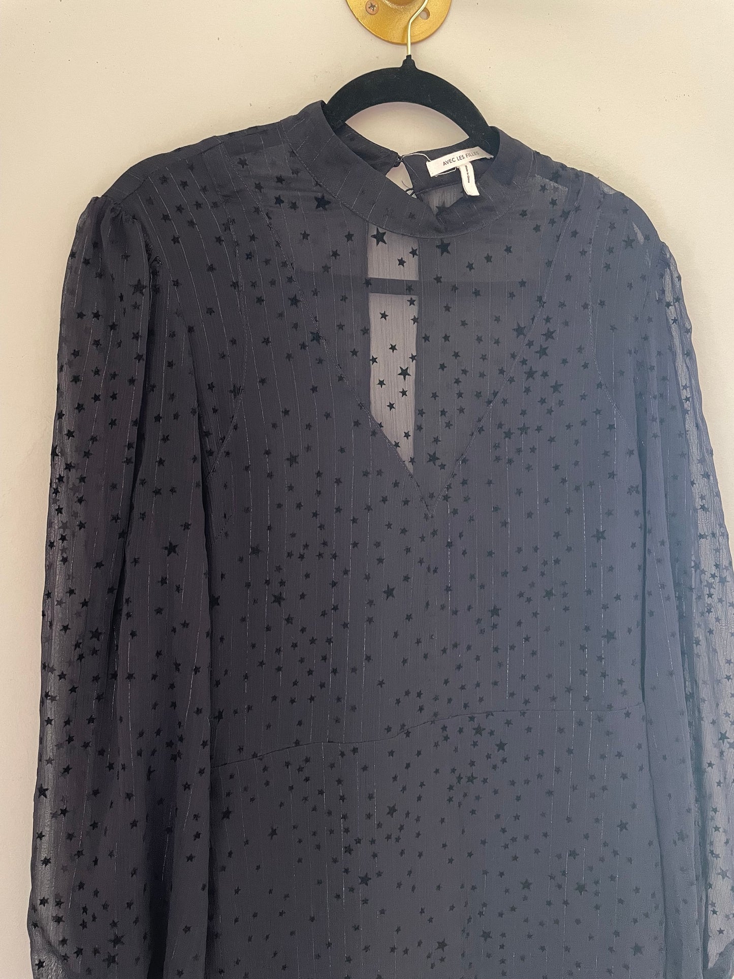 12 avec les filles Black Celestial Midi Dress