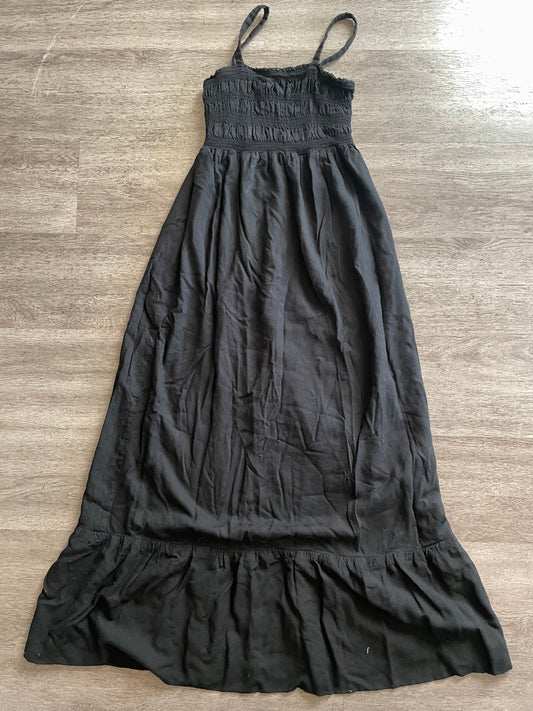 M Express Black Smocked Maxi Dress – Flowy Boho Summer Dress