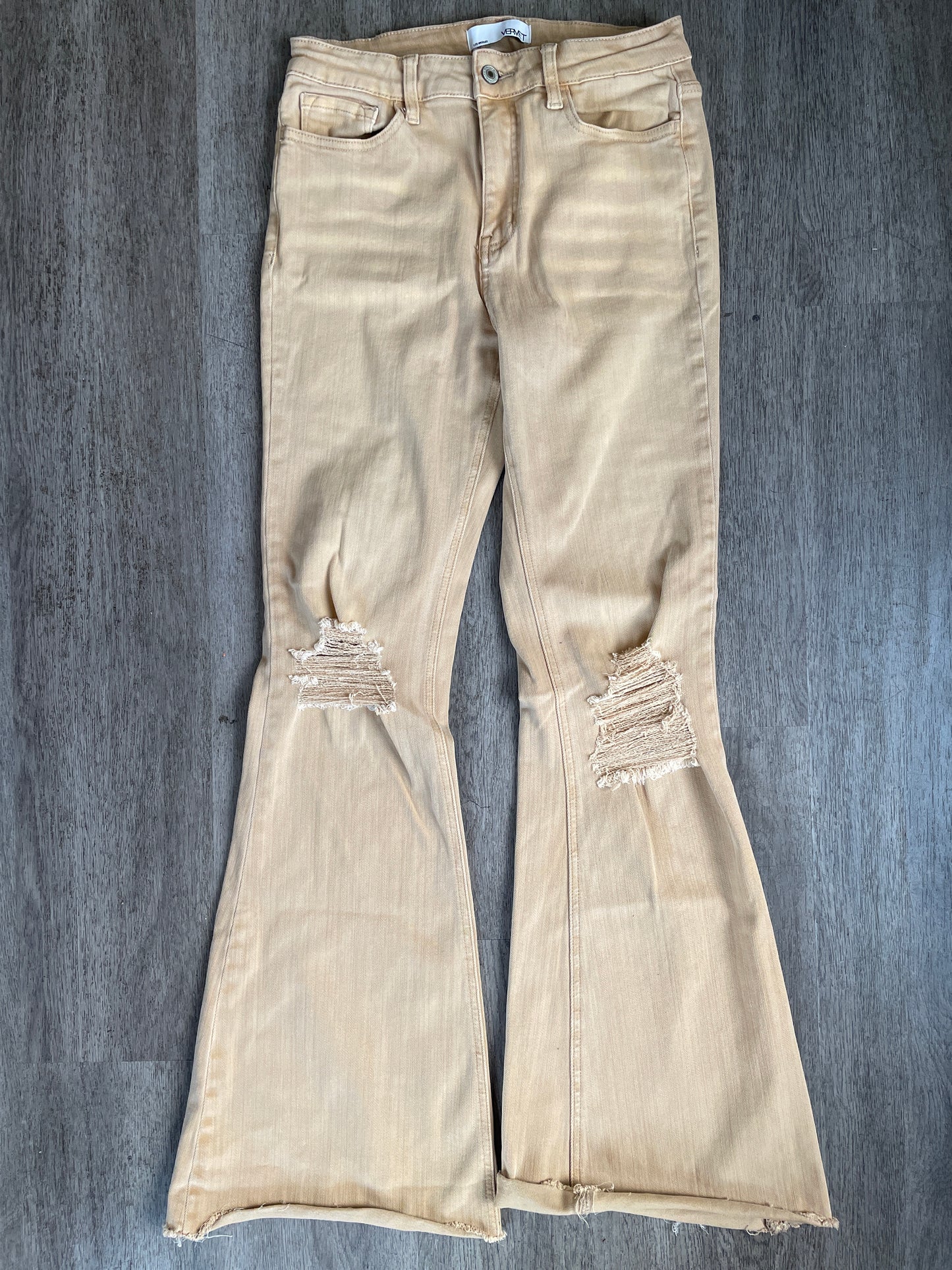29 vervet Tan Flare Jean