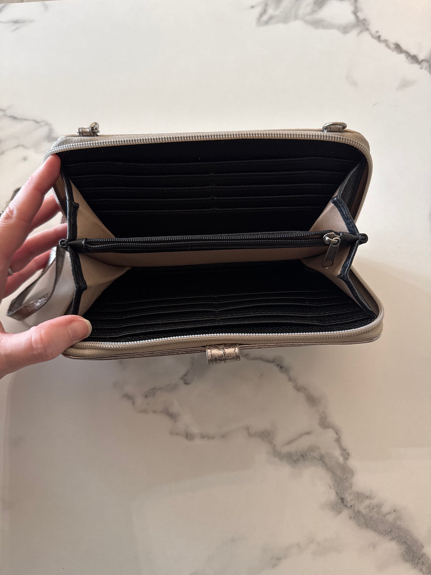 The Sak Metallic Gold Crossbody