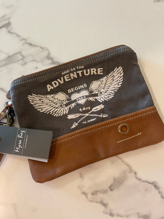 NWT Myra Bag Adventure Print Mini Pouch