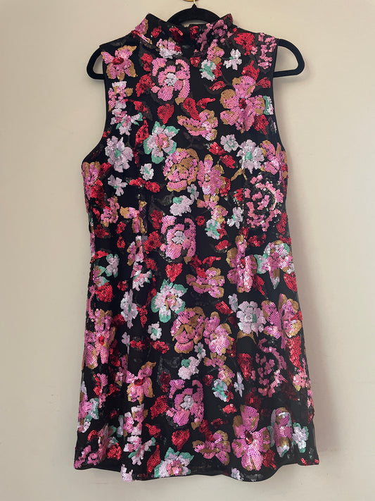 L NWT FATE Olivia Sequin Dress