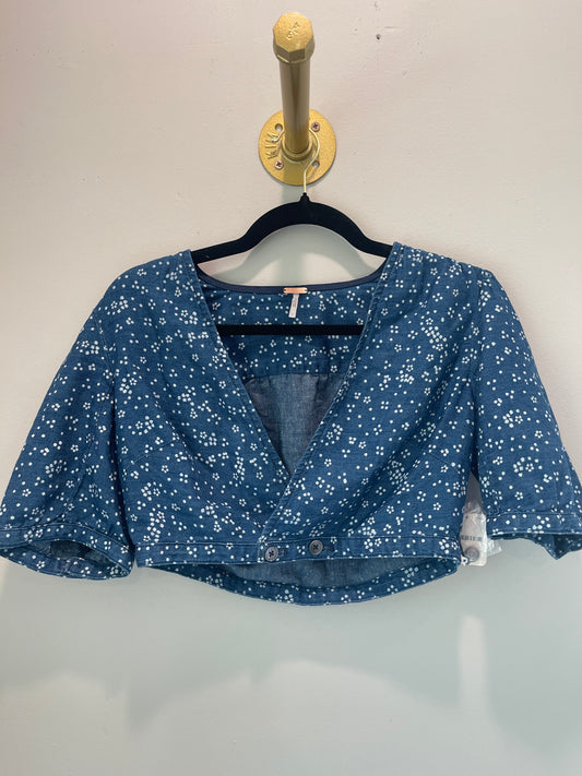 4 NWT Free People Cropped Denim Top