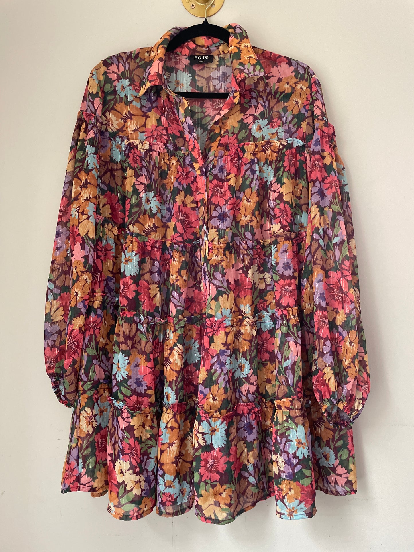 S FATE Floral Sheer Tunic / Dress