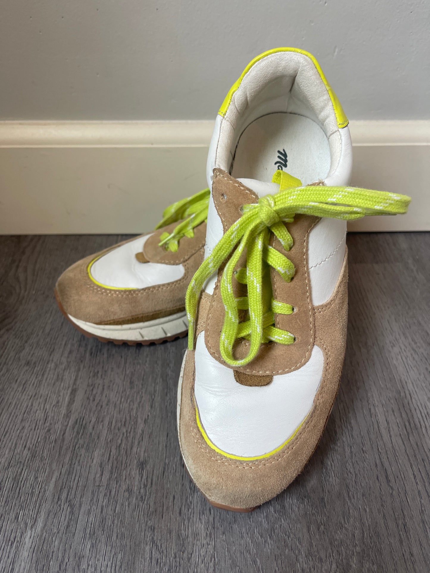 6 Madewell Sidewalk in Neon Trainer