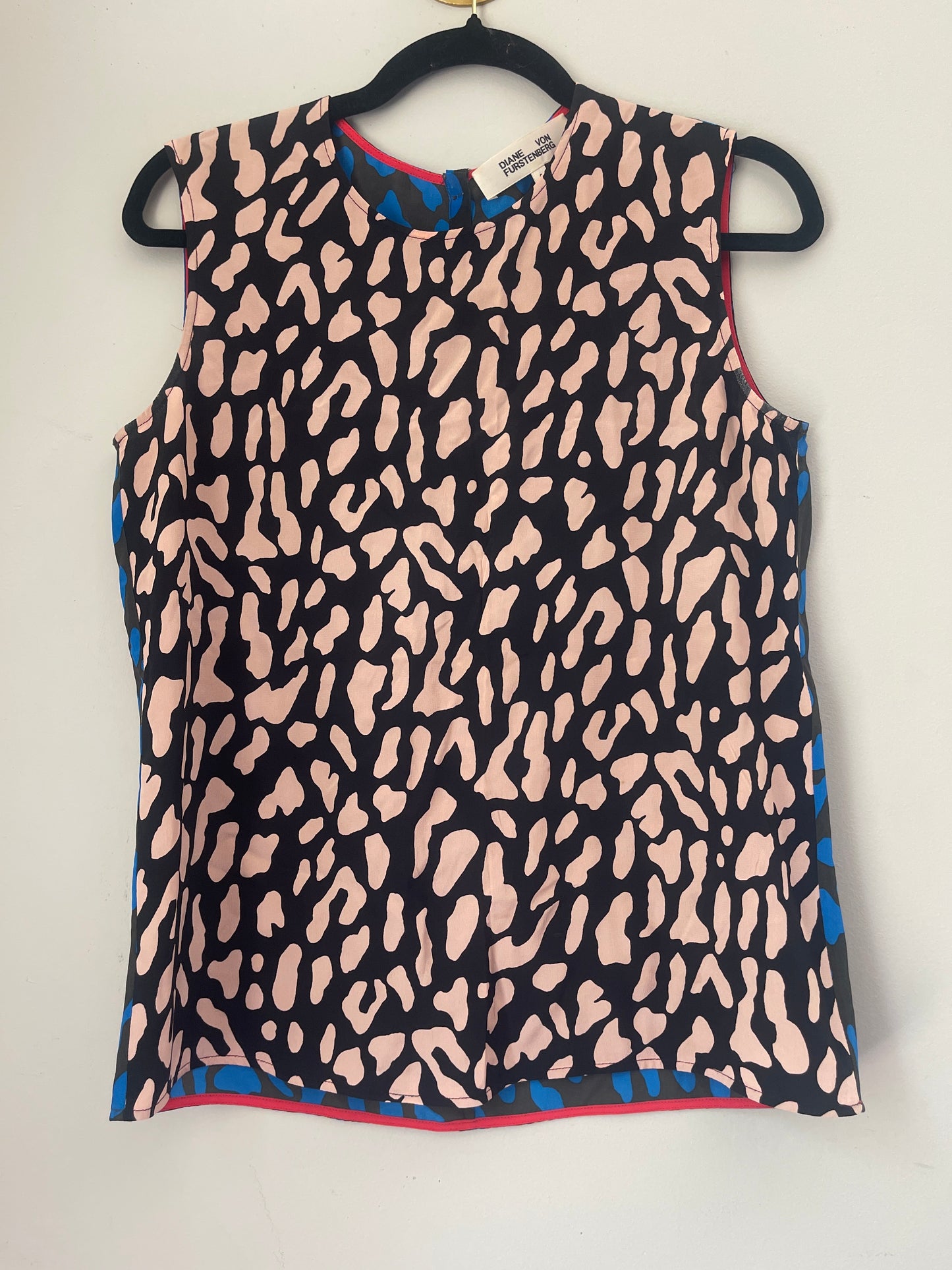 S Diane Von Furstenberg Leopard Tank