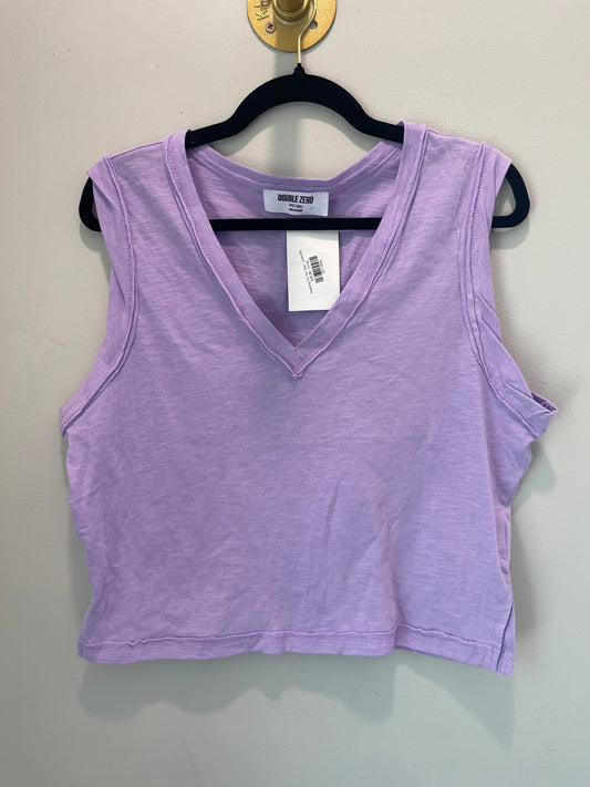 S NWT Double Zero Purple Crop Tabk