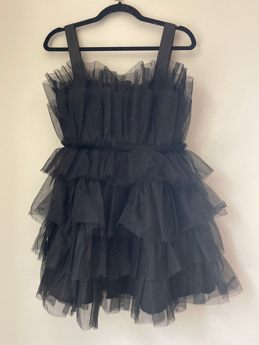 S Storia Black Tulle Dress