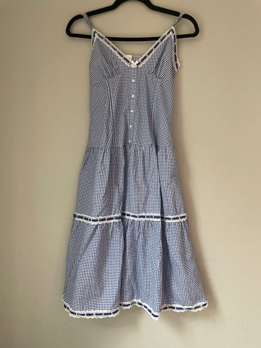 S Victorias Secret x Frankie’s Blue Gingham Dress
