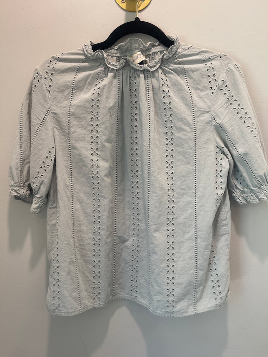 XS Universal Thread Sage Eyelet Top