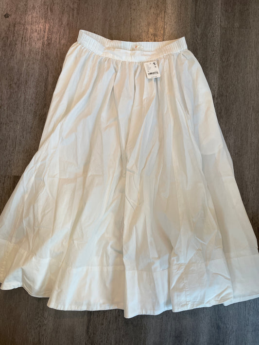 M NWT Free People Lowen White Midi Skirt